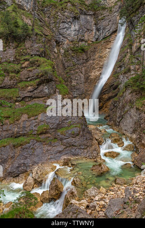Poellat gorge in Schongau vicino al Castello di Neuschwanstein, Baviera, Germania Foto Stock