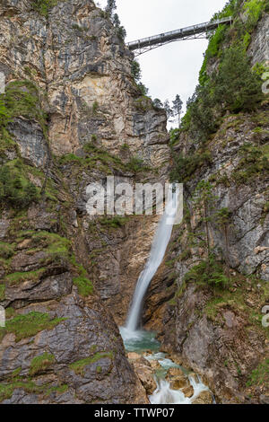 Poellat gorge in Schongau vicino al Castello di Neuschwanstein, Baviera, Germania Foto Stock