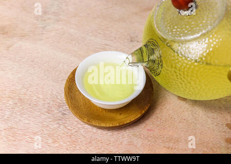 Zuppa di tè tè materiale Foto Stock