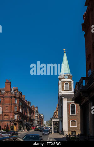 South Audley Street, Mayfair, London, England, Regno Unito Foto Stock