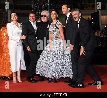 Il dolore e la gloria di Premiere presso la 72a Cannes Film Festival con: Pedro Almodovar, Penelope Cruz, Antonio Banderas dove: Cannes, Regno Unito quando: 17 maggio 2019 Credit: WENN.com Foto Stock