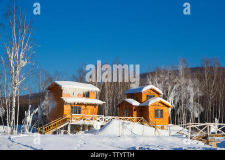 Snowscape, set di immagini. Foto Stock