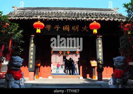 Nanjing Fudzu Tempio Scenic Area Foto Stock