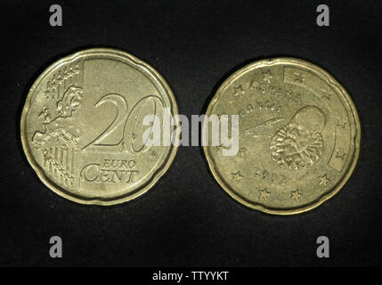 Spagna 20 euro cent, 1999-2006 Foto Stock
