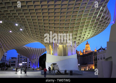 Spagna, Andalusia, Siviglia, Metropol Parasol, Las Setas, Foto Stock