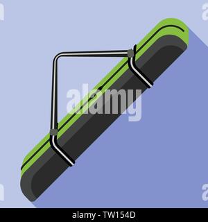 Sport borsa icona. Illustrazione piatta dello sport borsa icona vettoriali per il web design Illustrazione Vettoriale