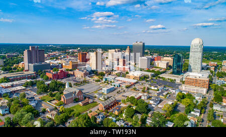 Downtown Winston-Salem, North Carolina, Stati Uniti d'America. Foto Stock
