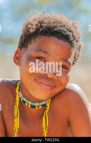 Bushman Bambino Foto Stock