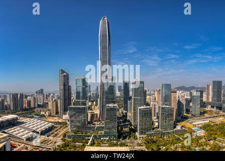 CBD scenario in centrale di Futian District, Shenzhen Foto Stock