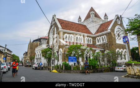 Galle, Sri Lanka - Dic 21, 2018. Il vecchio edificio all antica cittadina di Galle, Sri Lanka. Galle è stato il porto principale dell'isola nel XVI secolo. Foto Stock