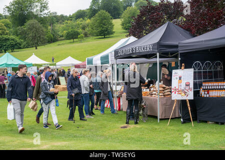 Parco Stonor food festival. Stonor, Henley-on-Thames, Oxfordshire, Inghilterra Foto Stock