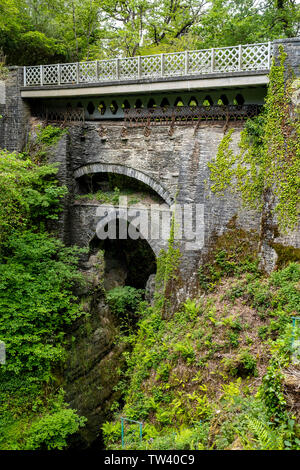 Ponte del Diavolo, Pontarfynach, Galles Foto Stock