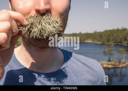 Scandinavian viking nel deserto Foto Stock