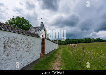 Vista dell'abbazia Mariawald Heimbach, Germania Foto Stock