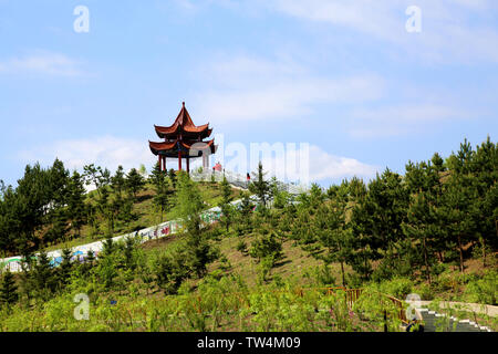 Lo scenario della Red Xinglong Bureau Foto Stock