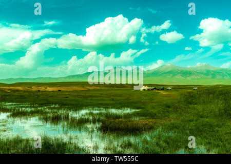 Bayinbrook Prairie, Yili, Xinjiang Foto Stock