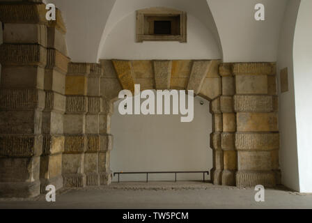 All'interno del castello di Wawel Hill a Cracovia, Polonia Foto Stock