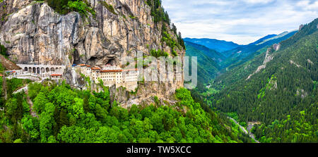 Sumela Monastero a Trabzon provincia della Turchia Foto Stock