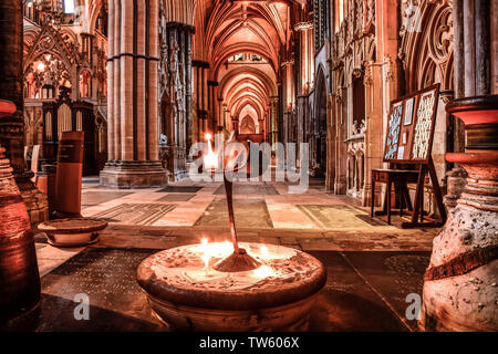 Cattedrale di Lincoln, Regno Unito Foto Stock