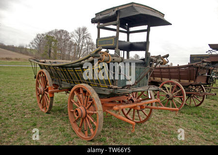 Antiquariato Carrello americano/ carro/ Stagecoach Foto Stock