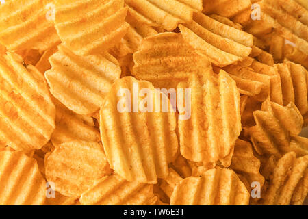 Potato Chips come sfondo Foto Stock