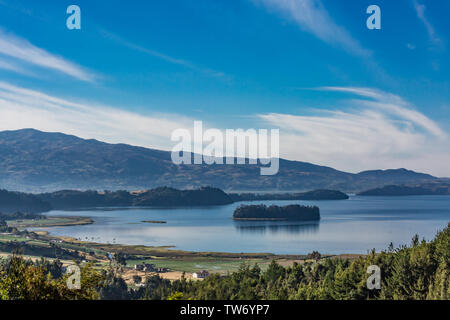 Laguna de Tota Lago Boyaca in Colombia Sud America Foto Stock