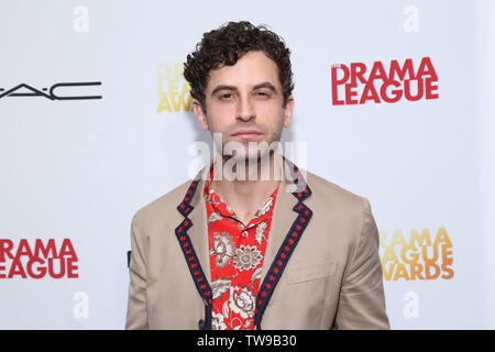 L'ottantacinquesimo dramma annuale classifica Awards tenutosi presso il Marriott Marquis Hotel di Times Square - Arrivi. Dotato di: Brandon Uranowitz dove: New York New York, Stati Uniti quando: 18 maggio 2019 Credit: Giuseppe Marzullo/WENN.com Foto Stock