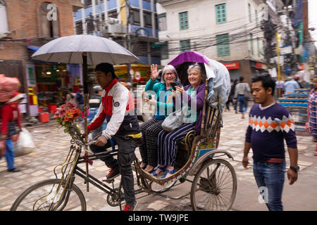 Centrale di Kathmandu Scene di strada, Nepal Foto Stock