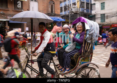 Centrale di Kathmandu Scene di strada, Nepal Foto Stock