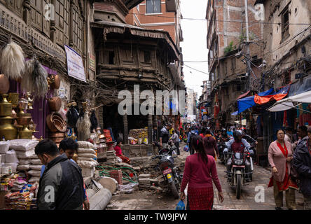 Centrale di Kathmandu Scene di strada, Nepal Foto Stock