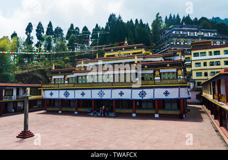 Il Sikkim, INDIA, maggio 2014, turistico presso il monastery di Rumtek. Foto Stock