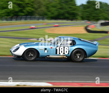 David fucine, Chris Clarkson, AC Cobra Daytona Coupe, gentleman driver, Pre-66 le vetture GT, Maestri storica festa, Brands Hatch, maggio 2019. Marchi H Foto Stock