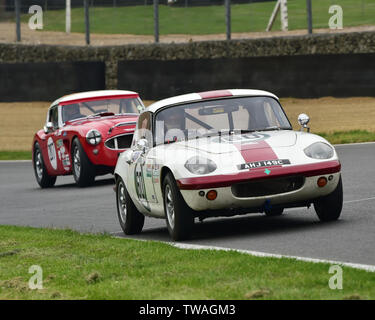 Bill Watt, Lotus Elan S2, gentleman driver, Pre-66 le vetture GT, Maestri storica festa, Brands Hatch, maggio 2019. Brands Hatch, Classic Cars, classic ev Foto Stock