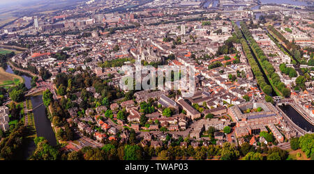 Antenna di panorama di Den Bosch , Paesi Bassi Foto Stock