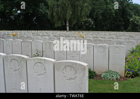 Bucquoy cimitero stradale Ficheux Foto Stock