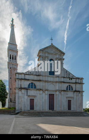 Sant'Eufemia Chiesa, Stari Grad, Rovigno Croazia Foto Stock