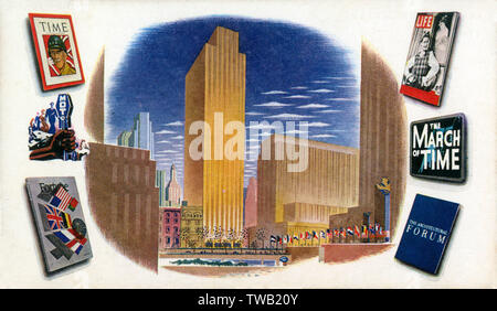 The Time Life Fortune Building - Centro di informazione Foto Stock
