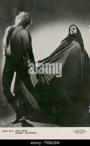 June Brae e Robert Helpmann in Adam Zero al Sadler's Wells Foto Stock