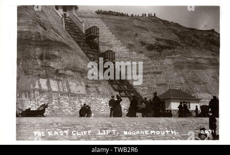 L'East Cliff Lift - Bournemouth, Dorset Foto Stock