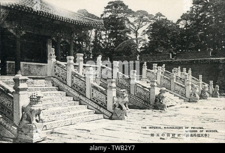 Il Mausoleo di Fuling, Dinastia Qing - Shenyang, Cina Foto Stock