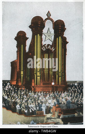 Mormon Tabernacle organo e coro, Salt Lake City, Utah, USA Foto Stock