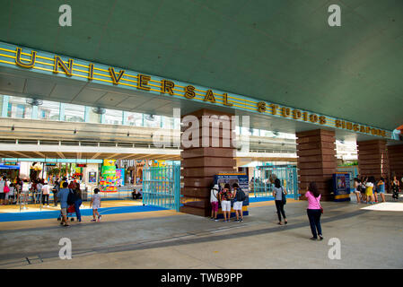 Universal Studios di Singapore è un parco a tema si trova sull'Isola di Sentosa Foto Stock