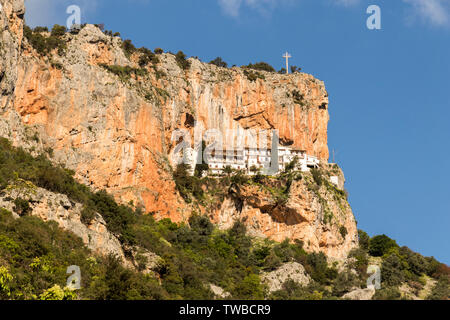 Kosmas, Grecia. Il monastero di Panagia Elona in Parnon Montagne in Kynouria Foto Stock