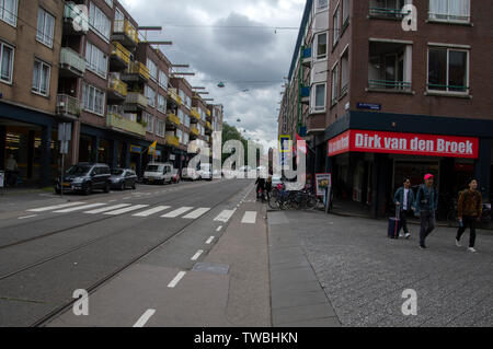 Dirk Van den Broek al Tweede Nassaustraat Street Amsterdam Paesi Bassi 2019 Foto Stock