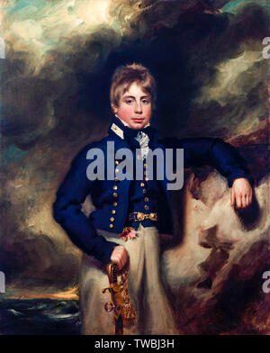 John Windham Dalling, il guardiamarina, RN, 1789-1853, ritratto dipinto, dopo 1805 Foto Stock