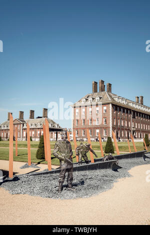 Il D-day giardino commemorativo 75 anni, al Chelsea Flower Show a Londra, Regno Unito. Foto Stock