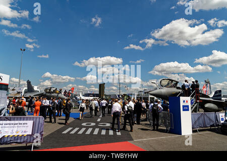 Parigi - Le Bourget, Francia. 17 Giugno, 2019. Vista generale durante la 53a International Paris Air Show, Francia. Foto Stock