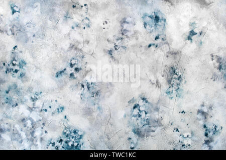 Moderno edificio grigio e blu texture stucco background. Foto Stock