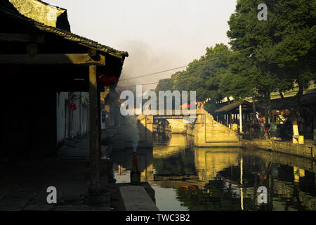 Anchang, Shaoxing, nella provincia di Zhejiang. (Fotografo: Immagine di Yiming) Foto Stock