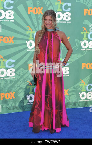 LOS ANGELES, CA. Agosto 03, 2008: Fergie al 2008 Teen Choice Awards per gli Universal Studios, Hollywood. © 2008 Paul Smith / Featureflash Foto Stock